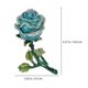 thumbnail image 2 of Rose Ring Box Rose Shaped Jewelry Box Zinc Alloy from Scratch for 1Set, 2 of 5