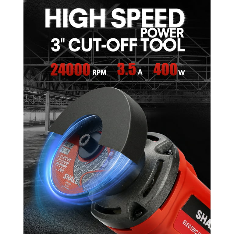 SHALL 3 Inch High-Speed Cut Off Tool, 3.5 Amp Metal Cutter Tool 