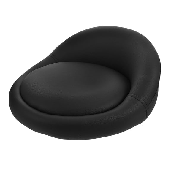 TABLZONE Black PU Bar Stool Cushion with Soft Sponge Padding, Comfortable Seat Pad for Kitchen, Dining Room, Home Seating Comfort