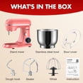 thumbnail image 7 of CEBORY 4 QT 3-in-1 Stand Mixer, 10-Speed Tilt-Head Electric Kitchen Mixer with Dough Hook, Beater, Whisk, and Stainless Steel Bowl for Home Baking, 7 of 7
