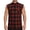 Red(New), variant on George Sleeveless Flannel Shirt Men Lightweight Casual Button Down Plaid Shirt Cowboy Tank Tops with Raw Hem