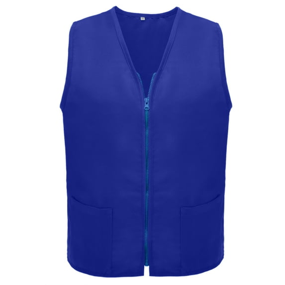 TopTie Adult Volunteer Vest Activity Event Supermarket Apron Vests-Royal Blue-L