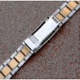 thumbnail image 3 of Watch Bracelet For Rolex Men - Fine Tuning Pull Button Clasp Strap, Stainless Steel Watch Band Chain, 3 of 3