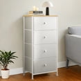 thumbnail image 2 of SONGMICS Commode pour Chambre, Commode en Tissu avec 4 Tiroirs, Cadre en Métal, Petite Commode, 2 of 6