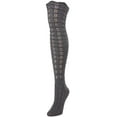 thumbnail image 4 of MeMoi Marzipan Chevron Knit Over the Knee Boot Socks - Womens - Female, 9-11, Black, 4 of 4