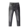 thumbnail image 2 of Qunyiney with Pockets Boys' Jeans Gray Stretch Denim Pants Straight Leg Relaxed Fit Jeans Size 2, 2 of 8