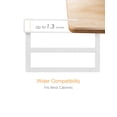 thumbnail image 3 of Cesta de almacenamiento para debajo del estante Selosiz, expandible, blanca, paquete de 2, 3 of 7