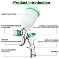 thumbnail image 3 of HVLP Sprayer Paint 1.4/1.7/2.0/2.5mm Home Cordless Air Sprayer Paint Portable Car Paint Sprayer Kit Air Tools, 3 of 4