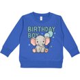 thumbnail image 2 of Inktastic Birthday Boy Elephant Balloons Toddler Sweatshirt, 2 of 4