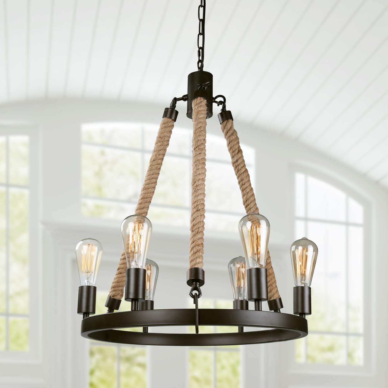 Lnc Farmhouse Chandeliers For Dining, Antique Looking Light Fixtures