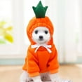 thumbnail image 4 of Winter Warm Dog Clothes Cute Plush Dog Coat Hoodies For French Bulldog Pet Halloween Frog Fruit Cosplay Costume Small Dog Jacket, 4 of 5