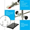 thumbnail image 4 of Becaristey 1 Set Laboratory Retort Stand Portable Removable Professional Washable University Science Teaching Experiment Support 40CM, 4 of 6