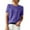 Purple(NEW), variant on Patlollav Womens Plus Szie,Fashion Summer Women's Print Short Sleeve V-Neck T-Shirts Casual Tee Tops