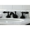 thumbnail image 4 of Kingston Brass KS1160PKL Duchess Widespread Bathroom Faucet with Brass Pop-Up, Matte Black, 4 of 8