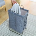 thumbnail image 2 of Water Proof Laundry Basket, Large Laundry Hamper With Metal Handle, Collapsible Toys Clothes Storage Basket For Laundry Room, Bathroom, Living Room Home Essentials, 2 of 2