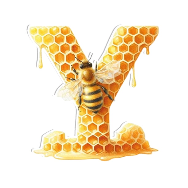 Precios Bajos Siempre, Colgante de panal pequeño con 26 letras en inglés para bebé volador, colgante plano de acrílico para coche, colgante decorativo para el hogar con abejas Akmoler