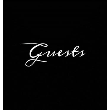 Guests Black Hardcover Guest Book Blank No Lines 64 Pages Keepsake Memory Book Sign In Registry for Visitors Comments Wedding Birthday Anniversary Christening Engagement Party Holiday (Hardcover)
