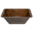 thumbnail image 6 of Premier Copper Products Bsp2_Lrecdb 17" Copper Drop In Bathroom Sink - Bronze, 6 of 7
