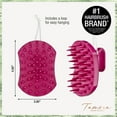 thumbnail image 5 of Conair x Tamera Mowry Housley Scalp Shampoo Massage Hair Brush, Pink, 5 of 7