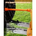 thumbnail image 3 of PTO Drive Shaft 1 3/8" PTO Shaft, 6Sp-lineEnd Round End PTO Driveline Shaft, Series 4 Tractor Brush Hog PTO Shaft for Bush Hog,Finish Mower,Rotary Cutter, 3 of 6