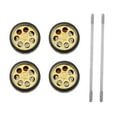 thumbnail image 2 of HILABEE 4 Pcs/Ensemble 1/64 Voiture Miniature Moulée sous Pression Alliage Caoutchouc Roue & Pneus Ensemble Accessoires Remplacement Pièces de Rechange pour Hotwheels E8, 2 of 7