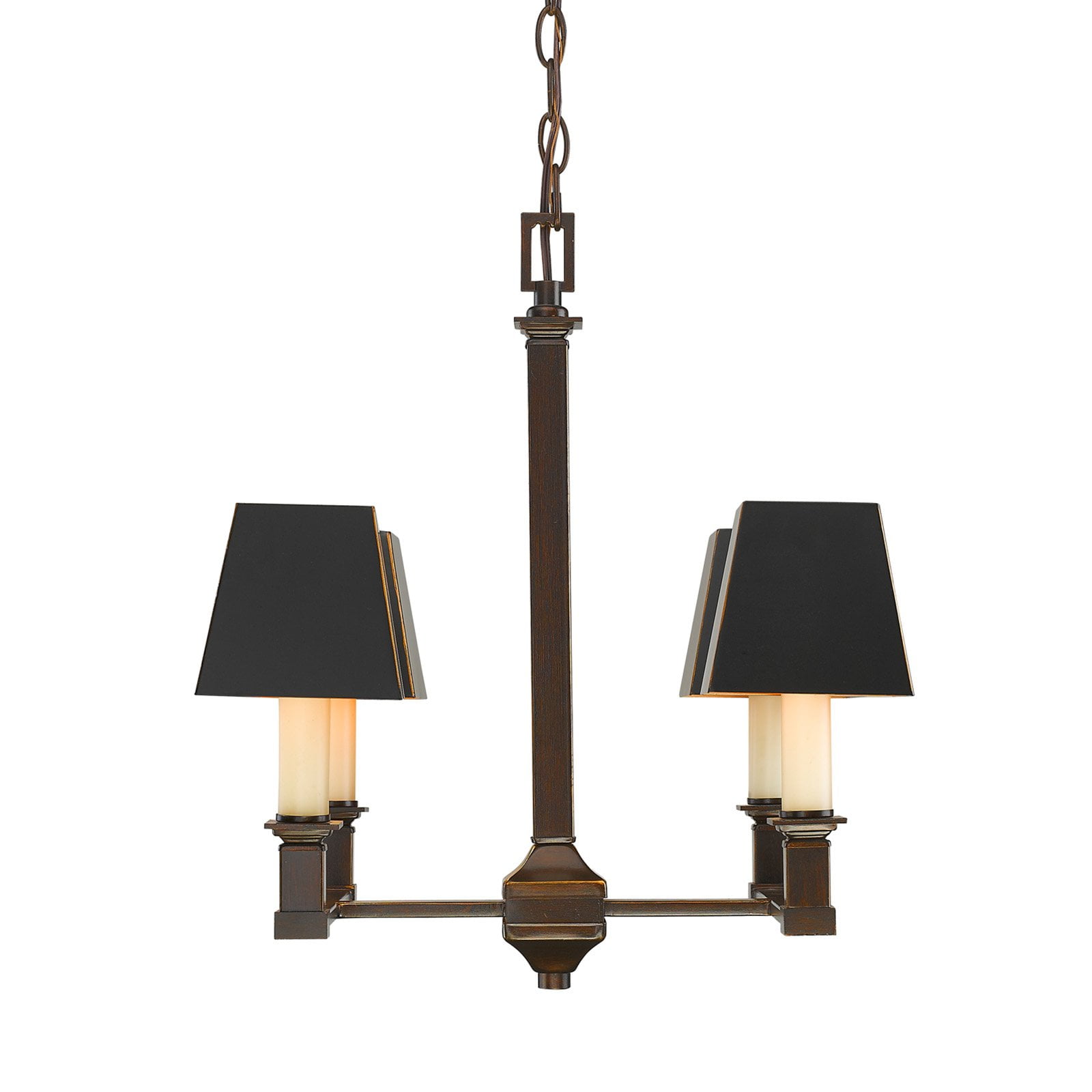 Golden Lighting Bradley 5907-4 CDB-BLK Chandelier - Walmart.com