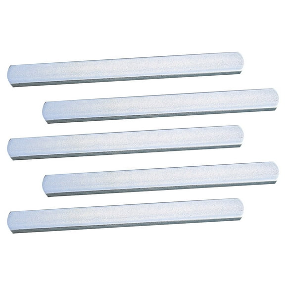 KALLORY 5Pcs Fitness Weighted Steel Plates Plated Silver Exercise Supply for Weight Vest Training and Running