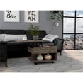 thumbnail image 2 of TUHOME Luanda Lift Top Coffee Table with Concealed Storage and Wheels, Brown, 2 of 7