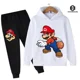 thumbnail image 1 of Ropa de Super Mario Bros para niños, 2-16T, novedad de 2024 Chándal estampado para niño y niña, traje de sudadera y pantalones, chándal para Adolescente, 1 of 1