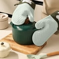 thumbnail image 1 of Oven Gloves Kitchen Baking Silicone Microwave Gloves, 1 of 6