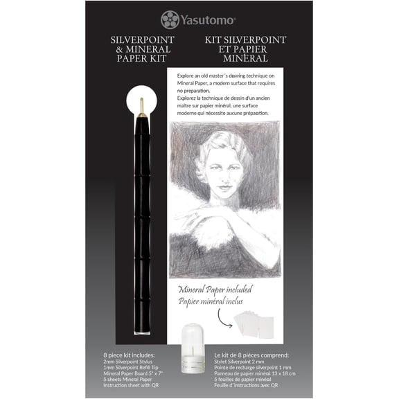 Yasutomo Silverpoint and Mineral Paper Kit, Arts and Crafts Supplies