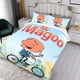 thumbnail image 3 of Sr. Magoo Conjunto de sábanas temático, trío de piezas, cómodo y amigable con la piel, diseño único, regalo de decoración para el hogar para familiares, amigos y fans,140cm *210cm, 3 of 6