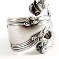 thumbnail image 4 of Spoon Ring Floral Spoon Ring Vintage Spoon Ring Fork Ring Vintage Boho Ring, 4 of 4