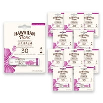 Hawaiian Tropic Tropical Lip Balm Spf 30 | Spf Lip Balm, Beach Essentials, Travel Sunscreen For Lips, Beach Necessities, Summer Essentials, Sunblock For Lips, Sun Protection, 0.14Oz (Pack Of 10)