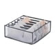 thumbnail image 1 of Bolsa de almacenamiento para ropa interior, calcetines, sujetadores, organizador, múltiples compartimentos, malla transparente y transpirable, para armario., 1 of 7