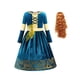 thumbnail image 1 of Valiente Mérida niñas vestido Halloween princesa disfraz niños fiesta verde Vintage vestidos invierno otoño manga larga terciopelo ropa 3T (etiqueta 110) Gao Jinjia LED, 1 of 2