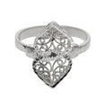 thumbnail image 1 of Sterling Silver Filigree Diamond Shape Ring, 1 of 1