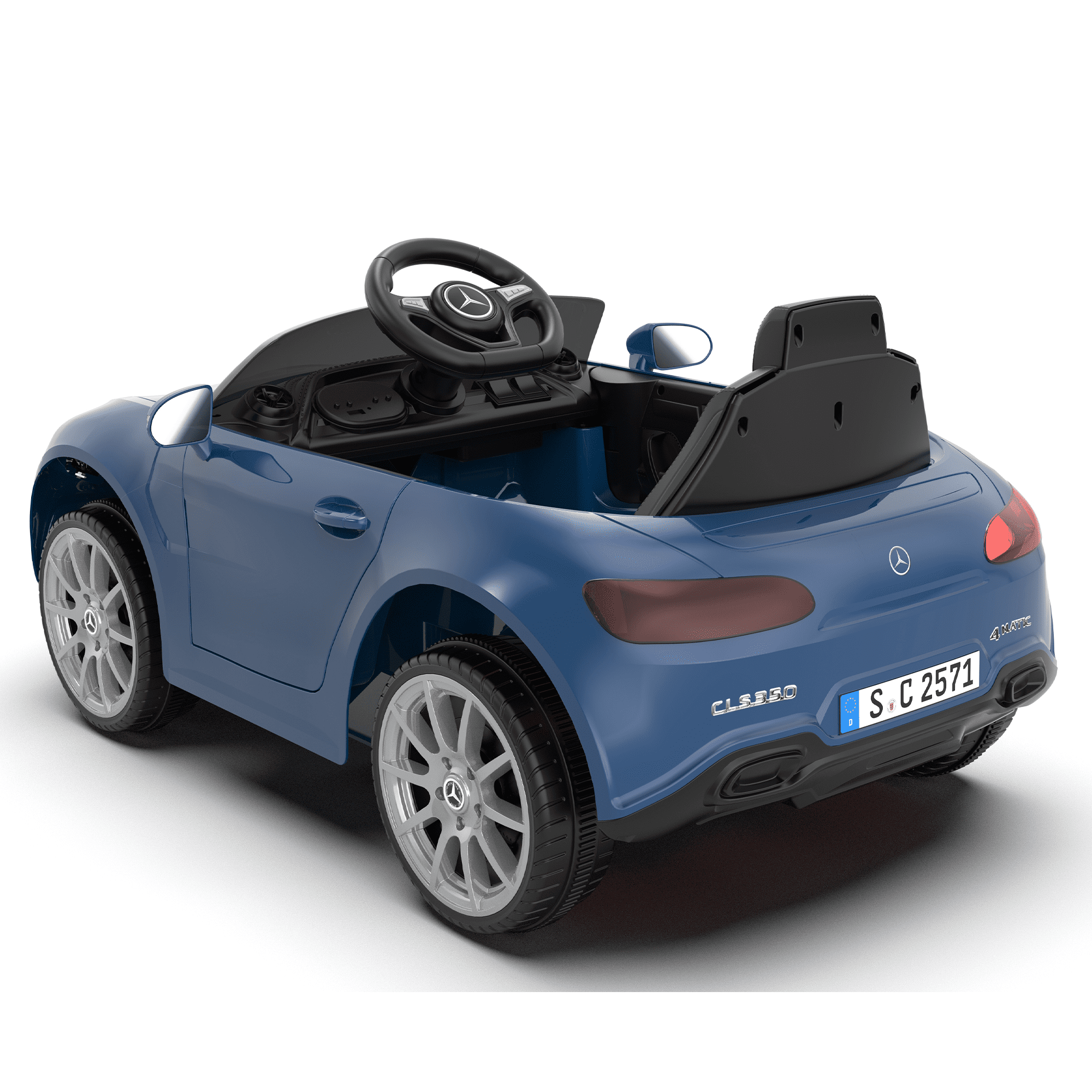 Xuanlur 12V Power Ride on Toys for Toddlers, Licensed Mercedes-Benz Ride on Cars for Kids, Kid Electric Car, Aged 1-4Y, Dark Blue