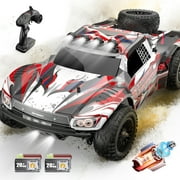 JoyStone 1:10 Large Remote Control Truck with LED Lights, Hobby Grade Fast RC Car, 50+ KM/H 4x4 Off-Road Monster Truck Electric Vehicle with 2 Batteries for Adults Boys