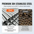 thumbnail image 3 of VEVOR 19" Round Drop-in Fire Pit Pan Stainless Steel Fire Pit Burner 92,000 BTU, 3 of 9