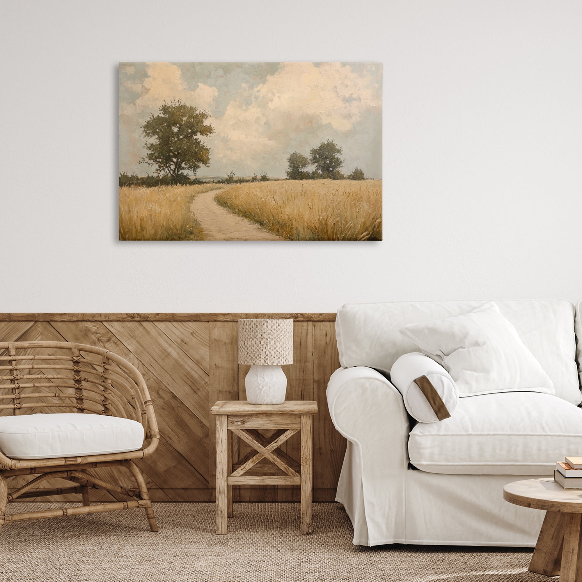 Stupell Industries Soft Field of Wheat Canvas Wall Art, design by Petal Prints Design