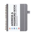 thumbnail image 5 of Password Book – Small Password Keeper Book with Alphabetical Tabs, Hardcover Password Notebook for Internet Website Address Login, Perfect Pocket Size Password Keeper for Seniors - Gray, 5 of 9