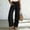 *Black, variant on ClodeEU Women's Linen Elaist Waisted Wide Leg Pants, Casual Breathable Trousers with Pockets Black,Women's Plus L