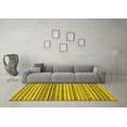 thumbnail image 3 of Ahgly Company Indoor Rectangle Abstract Yellow Modern Area Rugs, 5' x 7', 3 of 4