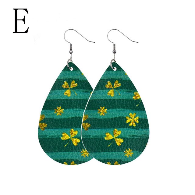 Pendientes para mujer, regalos para mujer, pendientes de San Patricio, pendientes verdes en forma de gota, joyería, regalo festivo para mujer, pendientes de moda.