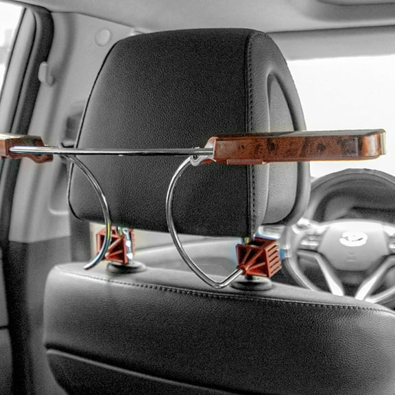Adjustable Car Hanger Organizer for Clothes - Telescopic Vehicle Hook Rack for Suits, Shirts & Jackets, Durable Auto Storage Solution, Space-Saving Seat Back Install