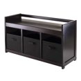 thumbnail image 1 of Winsome Trading Inc. Addison 4 piece Storage Bench with 3 Foldable Fabric baskets, 1 of 5