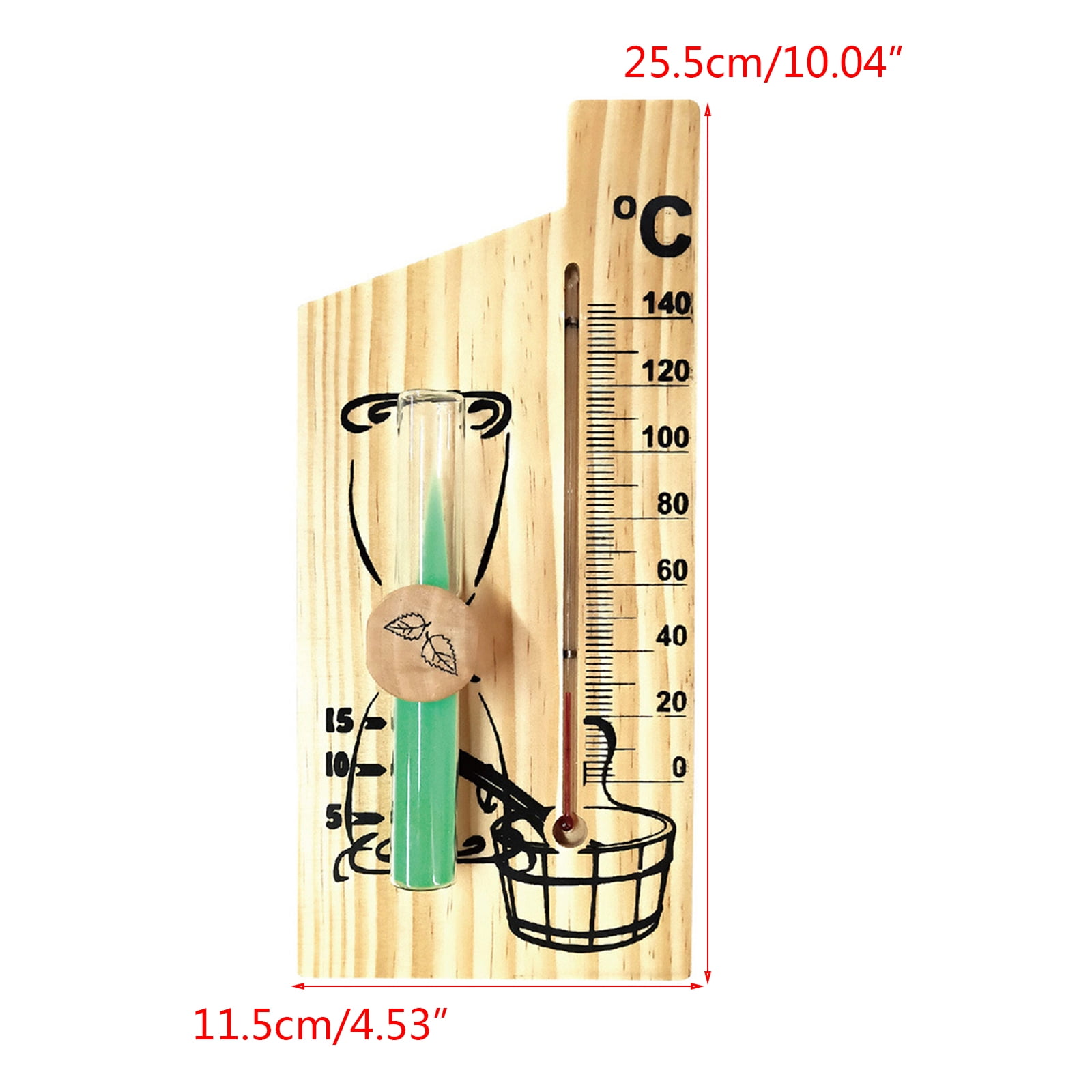 Sauna Thermometer Digital Sauna Room Thermometer Temperature Meter Gauge Wooden