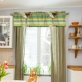 thumbnail image 3 of Yayeee Kitchen Valance Rod Pocket 54" x 18" Living Room Window Curtain, Colorful Martini, 3 of 6