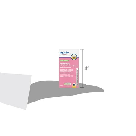 Equate Colon Support Probiotic Capsules, 30 Count